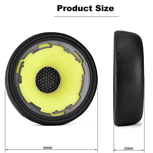 Replacement Ear Pads Cushions Cover Repair Parts Compatible with Jabra Evolve 75 75+ / 75 UC / 75MS (Protein Leather earpads.)