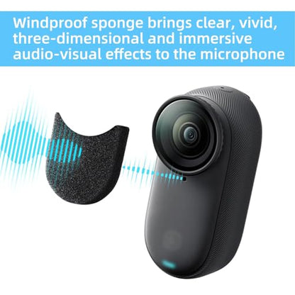 6 Packs Mic Wind Muff for Insta360 GO 3/3S, for Insta360 GO 3/GO 3S Accessories, Reduce Wind Noise