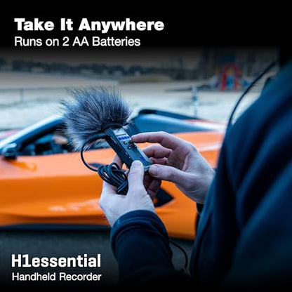Zoom H1 Essential Recorder for Musicians, Podcasters & Content Creators | Clip-Free Audio with 32-Bit Float, X/Y Stereo Mics, USB Microphone Mode, 10-HR Battery, Accessibility Features