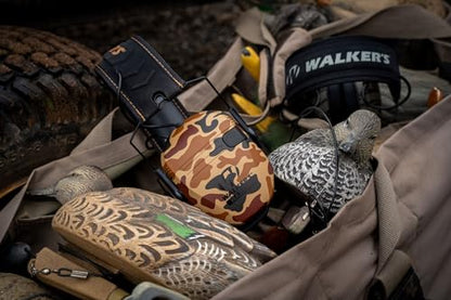 Walker's Razor Slim Electronic Muff - color: Duck Camo, size: One Size (4-Pack)