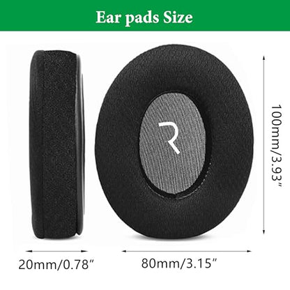 Professional Replacement Earpads for Mpow 059, H1, H5 Bluetooth Headphones - Earpads with Breathable Fabric & Foam - Headphone Earpad - Earpad - Headphone-Replacement-Earpads - Black