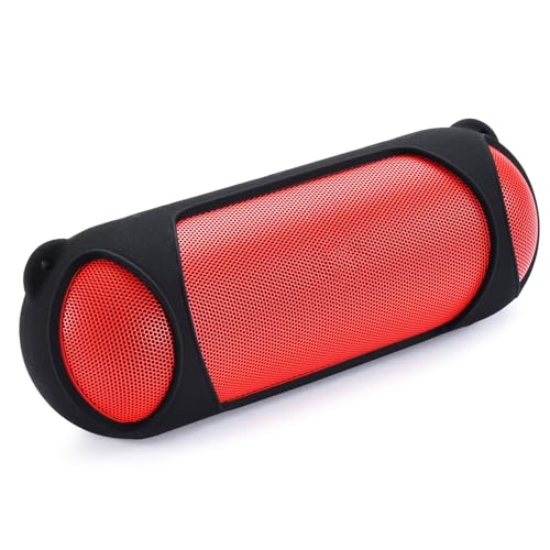 Silicone Case Cover for Beats Pill Portable Speaker Travel Protective Carrying Pouch Speaker Sleeve Skin Cover (Black) - color: Black