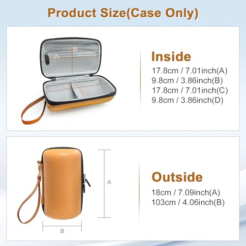 Carrying Case for VR Glasses, Compatible with Ray-Ban Meta Wayfarer/Skyler/Headliner/Meta Oakley HSTN - Waterproof Protective Storage Pouch with Mesh Pocket, Compact & Travel Ready
