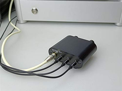 3.5mm Audio Switch with line Volume Controller, 3 in 1 Out 1/8" aux switcher Splitter selector Box, Mini Inline Headphone attenuator Volume Control knob -MC31 - color: 3-port 3.5mm Switch with volume