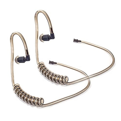 Remtise Replacement Acoustic Coil Tube for Two Way Radio Earpiece and Headset, Surgical Grade UV Resistant Acoustic Tube (Black)