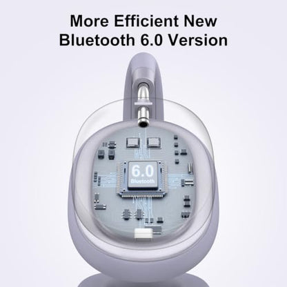 Srhythm NiceComfort 95 Adaptive Noise Cancelling Headphones Wireless | Bluetooth with Spatial Audio,Transparency,ENC,HD Sound,Low Latency for Gaming,Slim Headphones Lightweight - color: Romantic Purple
