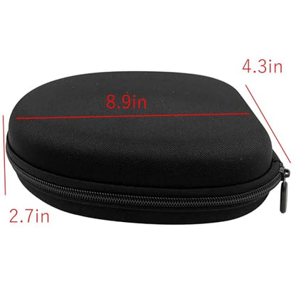 Headphone Case, Black Headset Hard Shell Case, Universal Headphone Storage Protective Bag Suitable for Multiple Models of Headphones