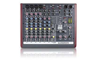 Allen & Heath ZED-10FX 10-Channel Analog Mixer with Onboard FX & USB I/O | 2 Mic/Line/DI, 3 Stereo Line, Onboard FX and USB I/O AH-ZED-10FX