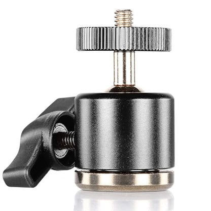 Neewer® Aluminum Alloy 360 Degree Rotating Swivel Mini Ball Head with 1/4" 3/8" Thread Base Mount for DSLR Camera Like Canon,Nikon,Sony/Camcorder/iPhone 6s/6/5S/5/4S/4,Gopro HD Hero 1/2/3/3+/4 - style: GM-MN