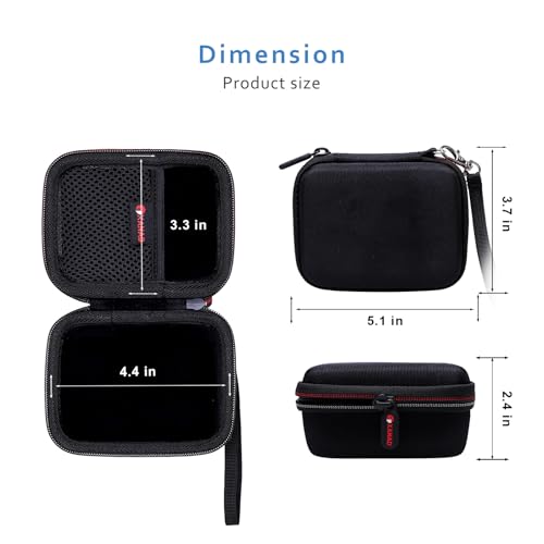 XANAD Hard Case Compatible with JBL Go 4 / GO 5 / Go 3 Ultra Speaker, Black - color: Black