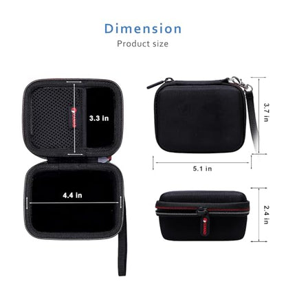 XANAD Hard Case Compatible with JBL Go 4 / GO 5 / Go 3 Ultra Speaker, Black - color: Black