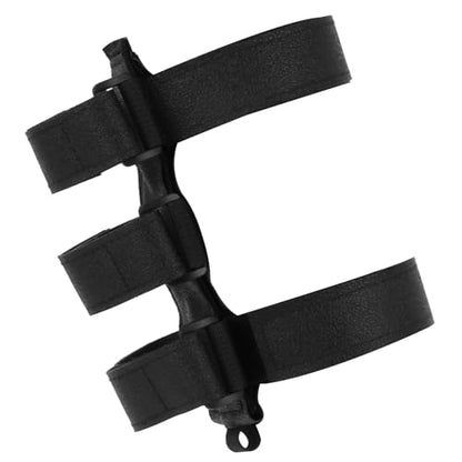 Portable Speaker Mount for Golf Cart Railing Bike or Boat, Waterproof Outdoor Adjustable Strap for Most Speakers (Black)