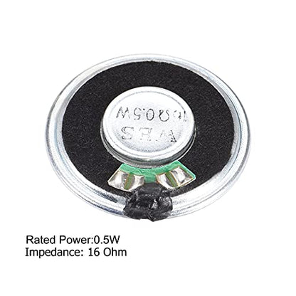 uxcell 0.5W 16 Ohm Micro Internal Speaker Magnet Loudspeaker 36mm Dia 2pcs