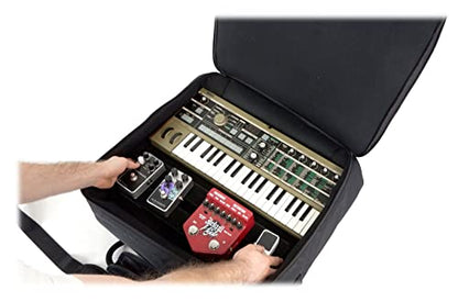 Rockville MB1916 Rainproof Padded DJ Mixer Gear Bag with Laptop Pocket