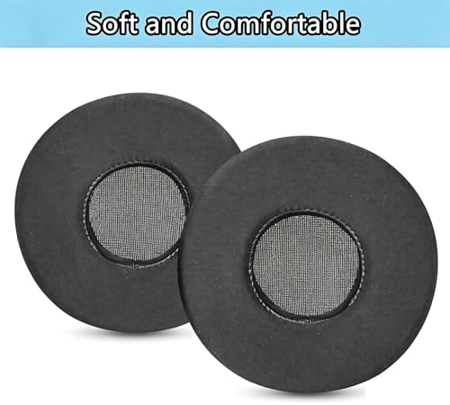 Ice Silk Earpads for Poly Voyager 4310 UC/4320 UC/Focus UC/Voyager Focus 2 | Cooling Gel Ear Pads Cushions Replacement Soft Memory Noise Isolation Foam, Black (70MM)