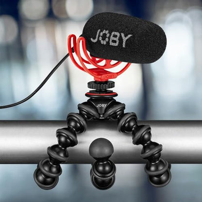 JOBY Wavo On-Camera Vlogging Compact Microphone Super Cardioid Pattern with Rycote Duo-Lyre for Smartphone, CSC, Mirrorless, Vlogging, Youtuber, Podcast, IRL, Content Creators | Supplied with both a cable for mobile phones (TRRS) and cameras (TRS) this, I