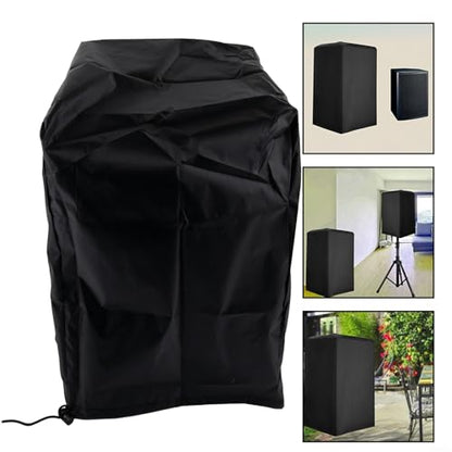 Outdoor Speaker Covers for Powered Speaker, Upright Powered Speaker Cover, Waterproof Multimedia Audio Speaker Equipment Protective Cover(12 * 11 * 18inch) - size: 12*11*18inch