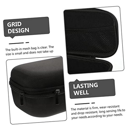 Portable Microphone Case with Mesh Organizer Bag Drop Resistant Storage Pouch for Microphones and Accessories Compact Handheld Carrying Case