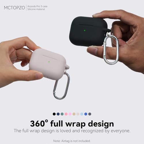 for AirPods Pro 3 Case 2025,Come with Cleaner Kit,Milk Tea | Silicone Protective Cover for Airpod Pro 3rd Generation Case with Keychain,for Women Men,One-Piece Design,Shockproof - color: B-Milk Tea