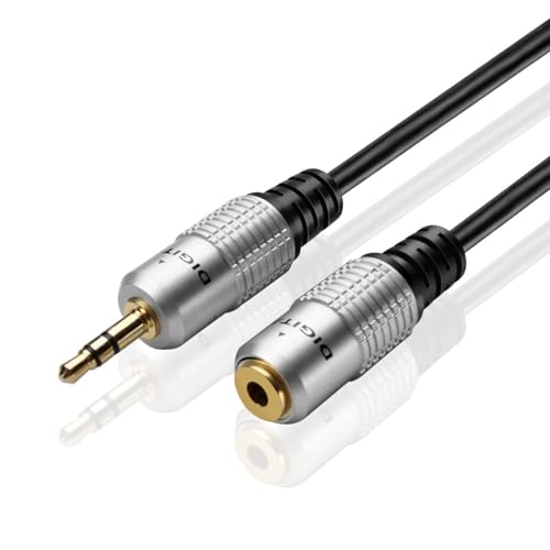 TNP Products 3.5mm AUX Headphone Extension Cable, Male to Female, 10 ft | Aux Cord Extender with Trs Stereo Plug, Gold-Plated Connectors and 10 Ft Reach; Audio Only with No Microphone Support - size: 10 Feet