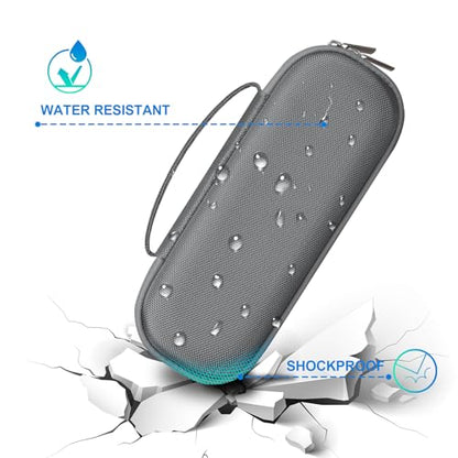 BOVKE Carrying Case Compatible with Beats Pill x Kim Kardashian - Wireless Bluetooth Speaker, Beats Pill Portable Speaker Holder Bag with Extra Mesh Pocket for Charging Cables, Gray - color: Gray