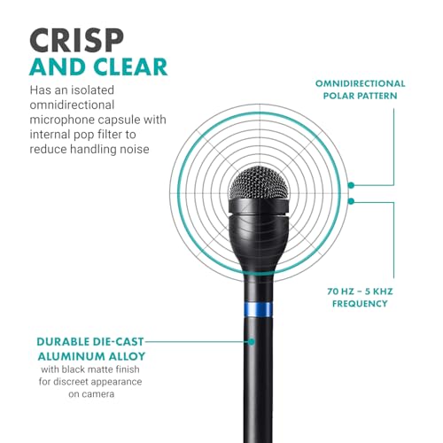 Movo HM-M2 Dynamic Omnidirectional Handheld Interview Microphone with 3-Pin XLR Connector