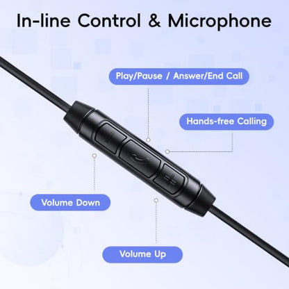 Single Sided Type C Earphone with Microphone | Wired One Ear Earbud | for Phone Laptop PC | USB-C Single Ear Headset 1pc