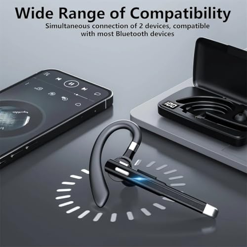 Ezytalux Bluetooth Headset for Truckers (Black)