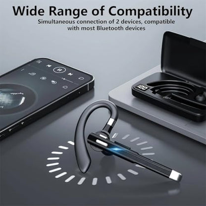 Ezytalux Bluetooth Headset for Truckers (Black)