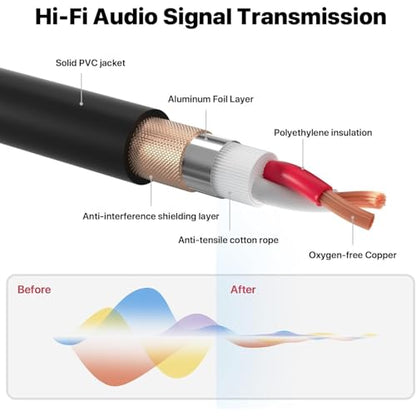 3.5mm to XLR Male Cable 3.3FT, Unbalanced 1/8 Mini Jack TRS Stereo Male to XLR Microphone Audio Cable, 24K-Gold-Plated Contacts for The cleanest Sound Experience - size: 3.3FT, style: 3.5 to XLR Male