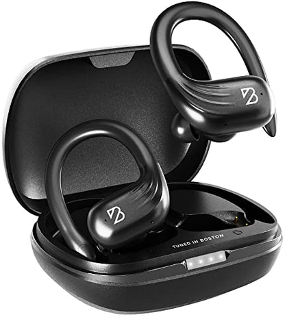 Back Bay Audio Runner Wireless Running Earbuds, Earbud Over Ear Hooks - color: Black
