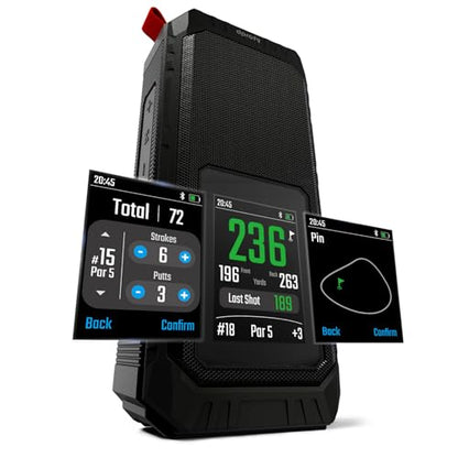 Dprofy Magnetic Golf Speaker, GPS Speaker with Touchscreen Display, 43000+ Courses, Visual & Audible Distances,IPX6 Waterproof,15+Hour Battery, Adjustable Screen Color, Hazard Detection (GPS Speaker) - style: GPS speaker