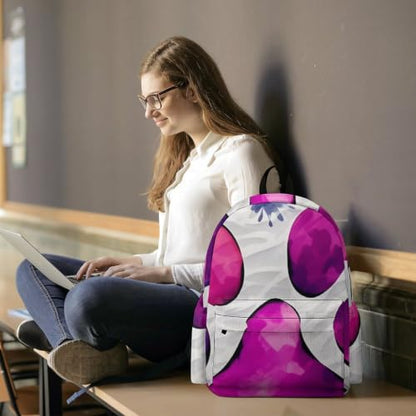 Travel Backpack for Women Men Carry On Backpack Coffee Collection Laptop Bag Lightweight Casual Daypack - color: Colorful Paw