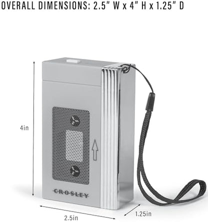 Crosley CR3047A-MT Mini Retro 80s Portable Bluetooth Speaker, Mint | Retro 80's-Inspired Design, Speaker Only - Does Not Play Cassette Tapes, Bluetooth In, Rechargeable Lithium-Ion Battery - color: Mint
