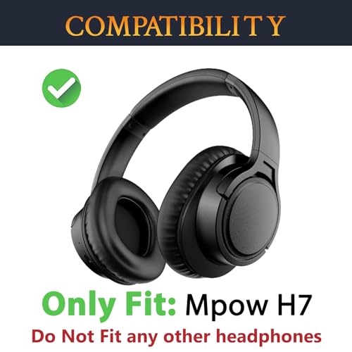 SOULWIT Earpads for Mpow H7 - Black