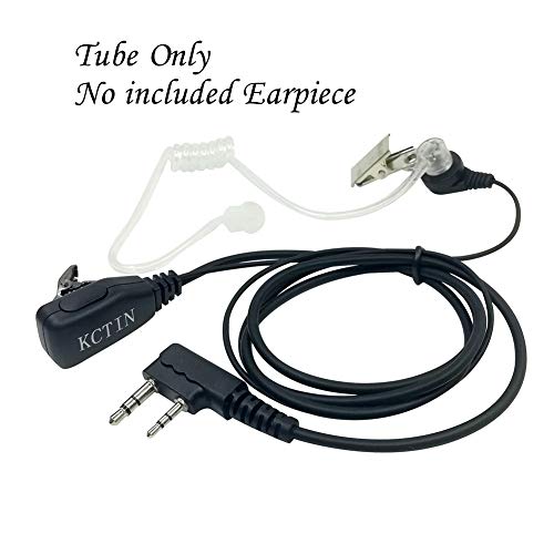 Radio Earpieces Replacement Acoustic Coil Tube for Motorola Baofeng Kenwood Walkie Talkie Earpieces and Two Way Radios Headset (10 Packs)