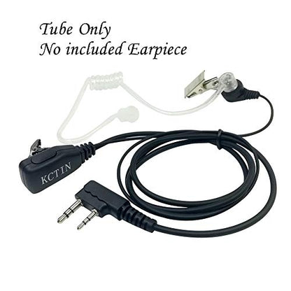 Radio Earpieces Replacement Acoustic Coil Tube for Motorola Baofeng Kenwood Walkie Talkie Earpieces and Two Way Radios Headset (10 Packs)