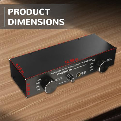 Amplifier Speaker Switcher Selector Supports 4 Input 4 Output