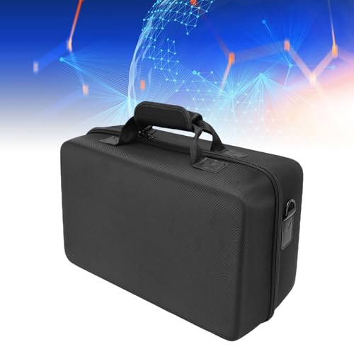 Dpofirs Protective Travel Bag for SLIM Console | Hard Shell Shockproof Storage Case, Controller Holder, WaterResistant, Large Capacity, Gray (Black) - color: Black