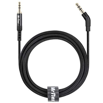 Mr Rex 2.5mm to 3.5mm Audio Cable Headphone Replacement Cord Nylon Braided Aux Cable Stereo Adapter for Bose 700 QuietComfort QC45 QC35II QC35 QC25 Headphones, JBL E45BT E55BT Headsets 10ft/3m,Black - size: 1-Pack, 10 ft
