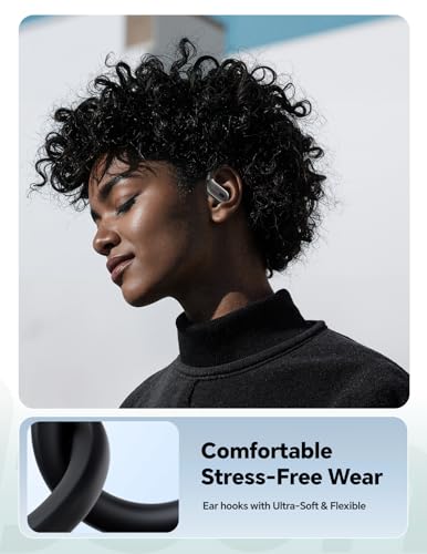 Wireless Earbuds 40H Bluetooth 5.3 Sport Headphones with Earhooks,Black | Sweatproof & Waterproof,In-ear Buds Feature Easy Button & Deep Bass, Stereo Sound Device for Gym Running Workout - color: Black