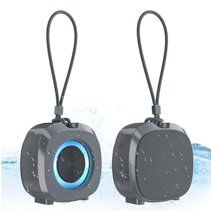 Bluetooth Speaker Portable Media Players Clear Loud Stereo Sound Deep Bass Wireless Speaker With Lights TWS IPX5 Waterproof Small Speakers Long Playtime for Home/Party/Outdoor/Beach Electronic Gadgets - color: Gray