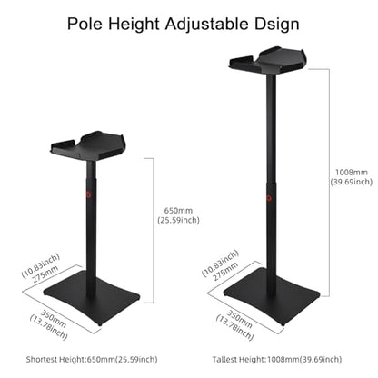 Speaker Stand for Bose S1 Pro Plus / S1 Pro+, Height Adjustable 25" - 39" Carbon Steel Floor Stand Bracket Base Mount Tripod for Bose S1 Pro Portable Bluetooth Speaker Wireless PA System