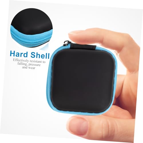 EVA Earphone Storage Box with Zipper, Hard Shell Organizer