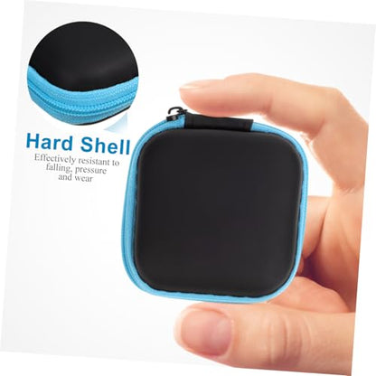 EVA Earphone Storage Box with Zipper, Hard Shell Organizer