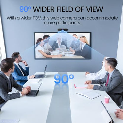EMEET C960 1080P Webcam with Microphone, 2 Mics, 90° FOV, Computer Camera | USB Type-A & A-to-C Adapter, Fixed Focus, Plug&Play for Zoom/Teams/Facetime/YouTube/Google Meet/Switch 2 Camera, 2025 Version - style: 1080P Updated