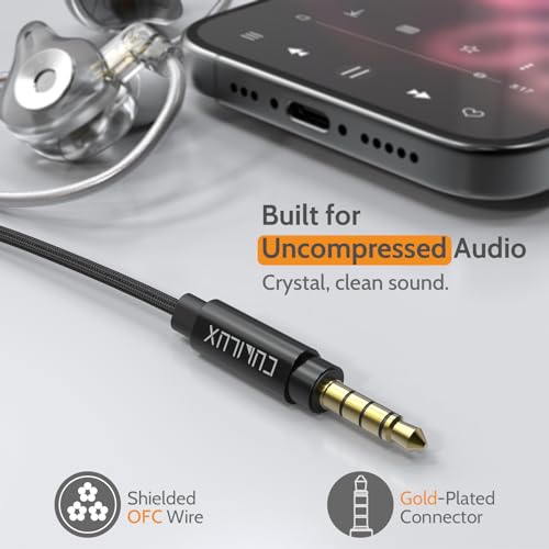 Cubilux Headphone Splitter with Volume Control, 3.5mm Dual Earphones Connector, 1/8 Double Audio Jack Adapter for 2 People, Music Share Adapter for Plane, Train Travel - style: 3.5mm