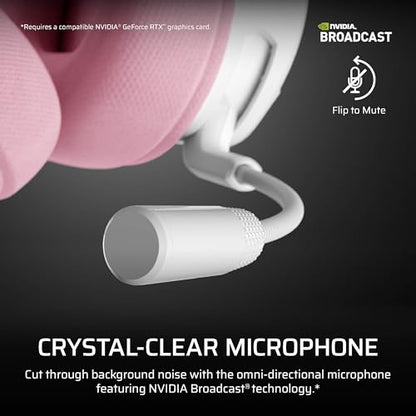 Corsair Void v2 Wireless Bluetooth PC PS5 Switch Gaming Headset – Pink - color: Pink