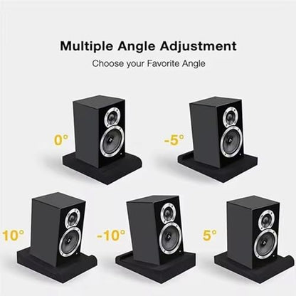 Studio Monitor Isolation Pads, 2Pcs 4 Inch Speaker Acoustic Foam High-Density Adjustable Angled Sound Isolation Pads.