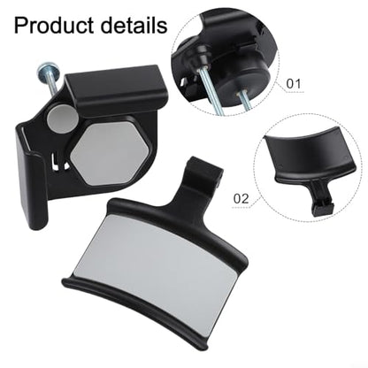 Adjustable Clamp-On Headphone Stand for Desk, Space-Saving Monitor Mount Holder for Gaming Headsets, ABS Desktop Organizer, Black